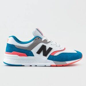 Men’ Size 8 (Euro Sz 41.5) New Balance 997H Suede Sneakers In Ozone Blue/Guava